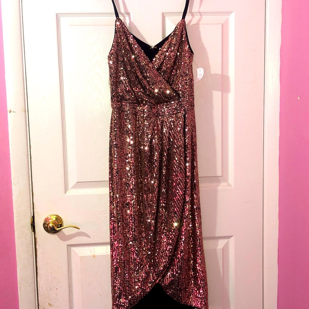 Rachel Roy Rose Gold dress